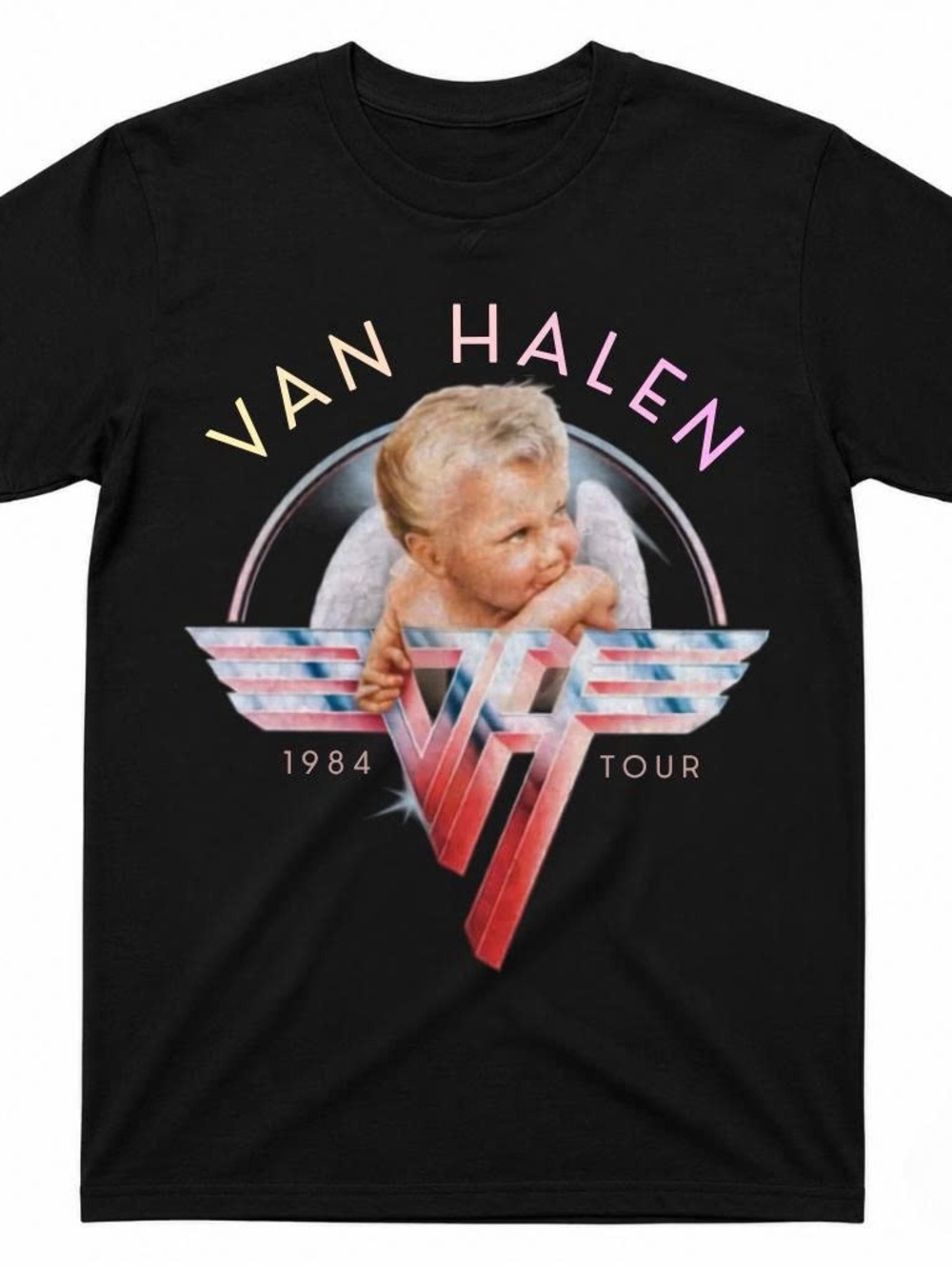 Van Halen Tour Retro Classic Rock Band Graphic T-Shirt